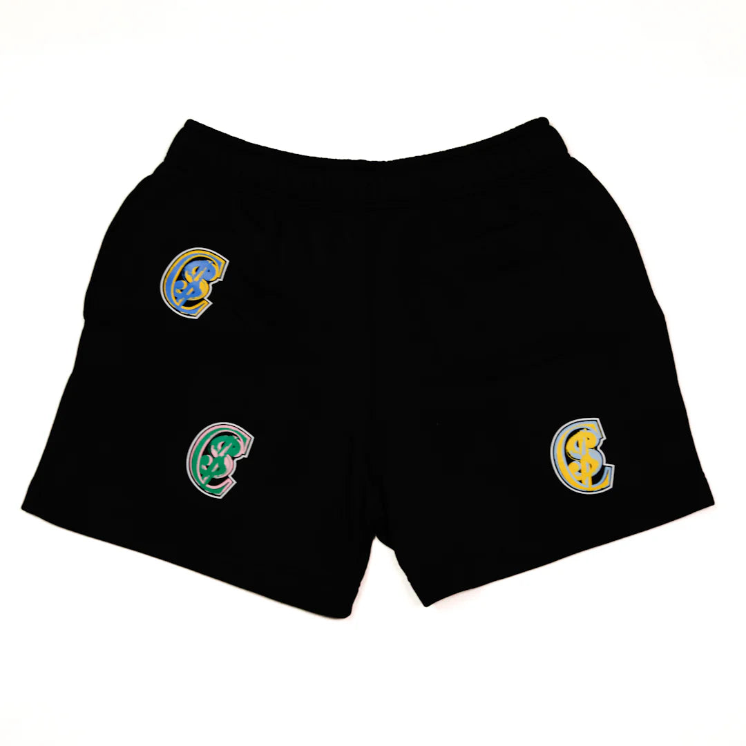 Chris Smokes C$ Art Money Shorts Black