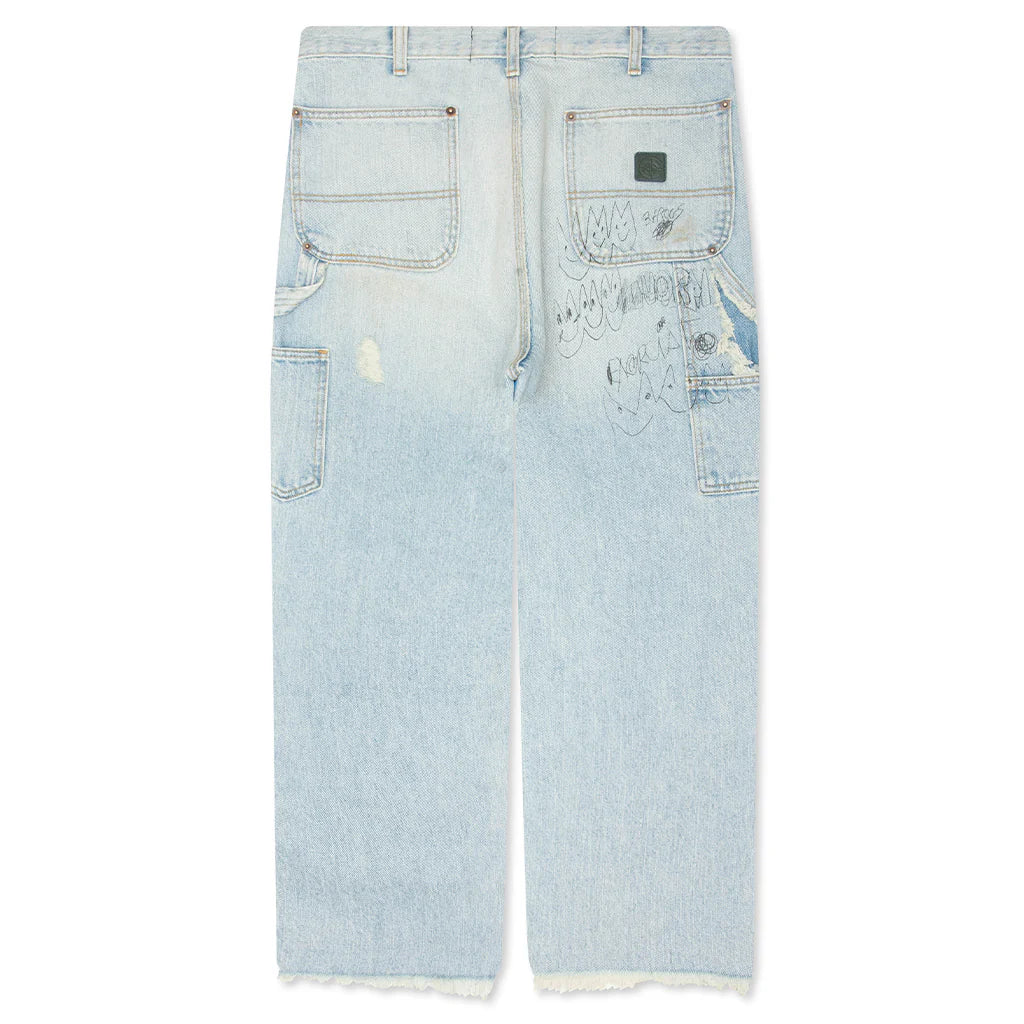 Paly Hollywood Busted Double Knee Jean
