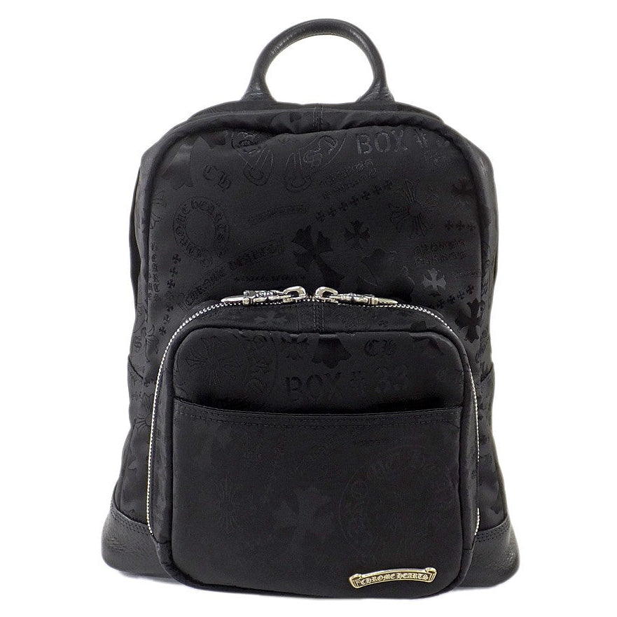Chrome Hearts Nylon Stencil Seventh Grade Backpack Black