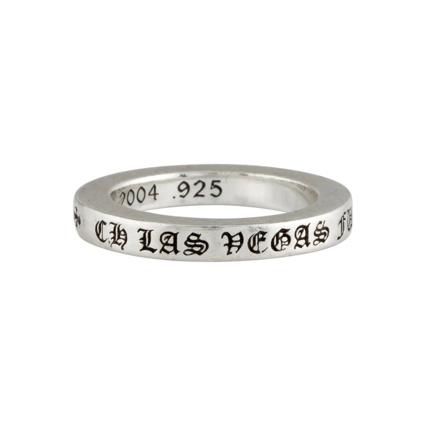 Chrome Hearts F*ck Las Vegas Spacer Ring Sterling Silver