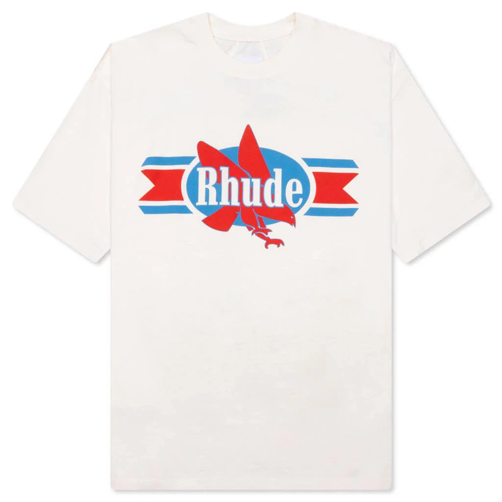 Rhude Chevron Eagle Tee Vintage White