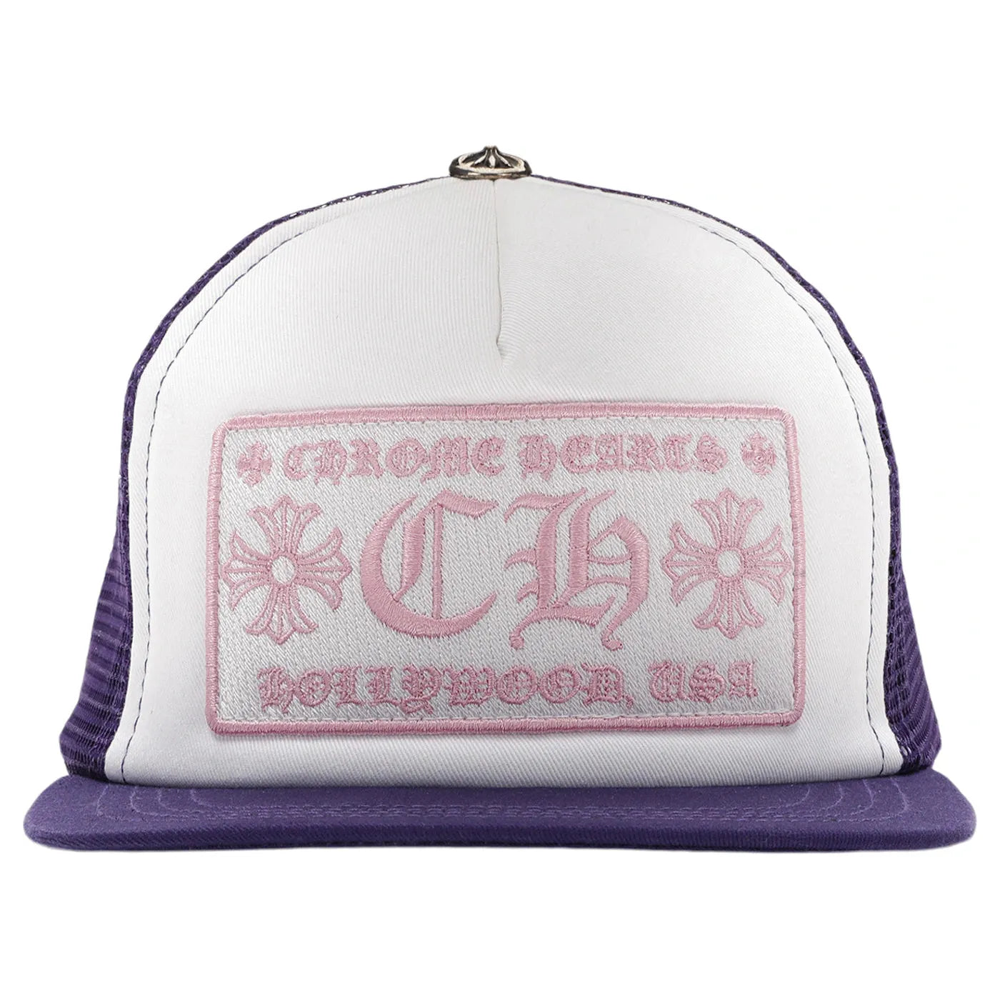 Chrome Hearts Pink Hollywood Trucker Hat NEW COLORWAY? ? Chrome Hearts Hollywood Trucker Cap ? One  main image 3