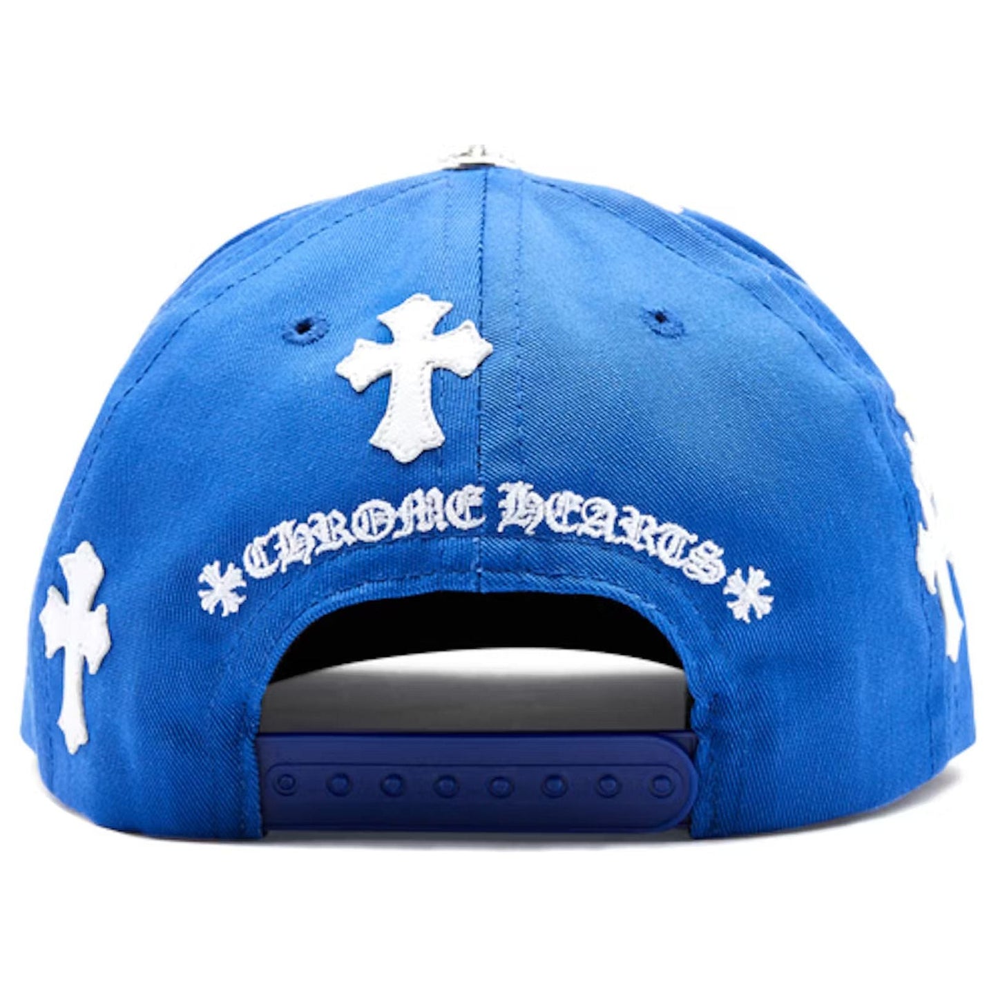 Chrome Hearts CH Cross Patch Baseball Hat Blue