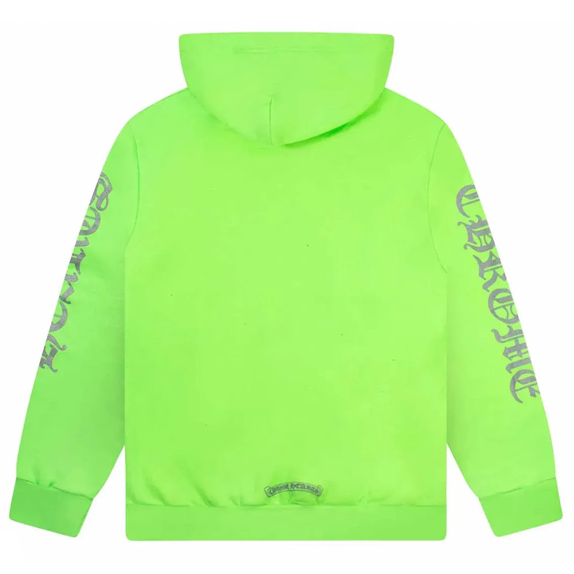 Chrome Hearts Miami Exclusive Vertical Logo Hoodie Lime Green