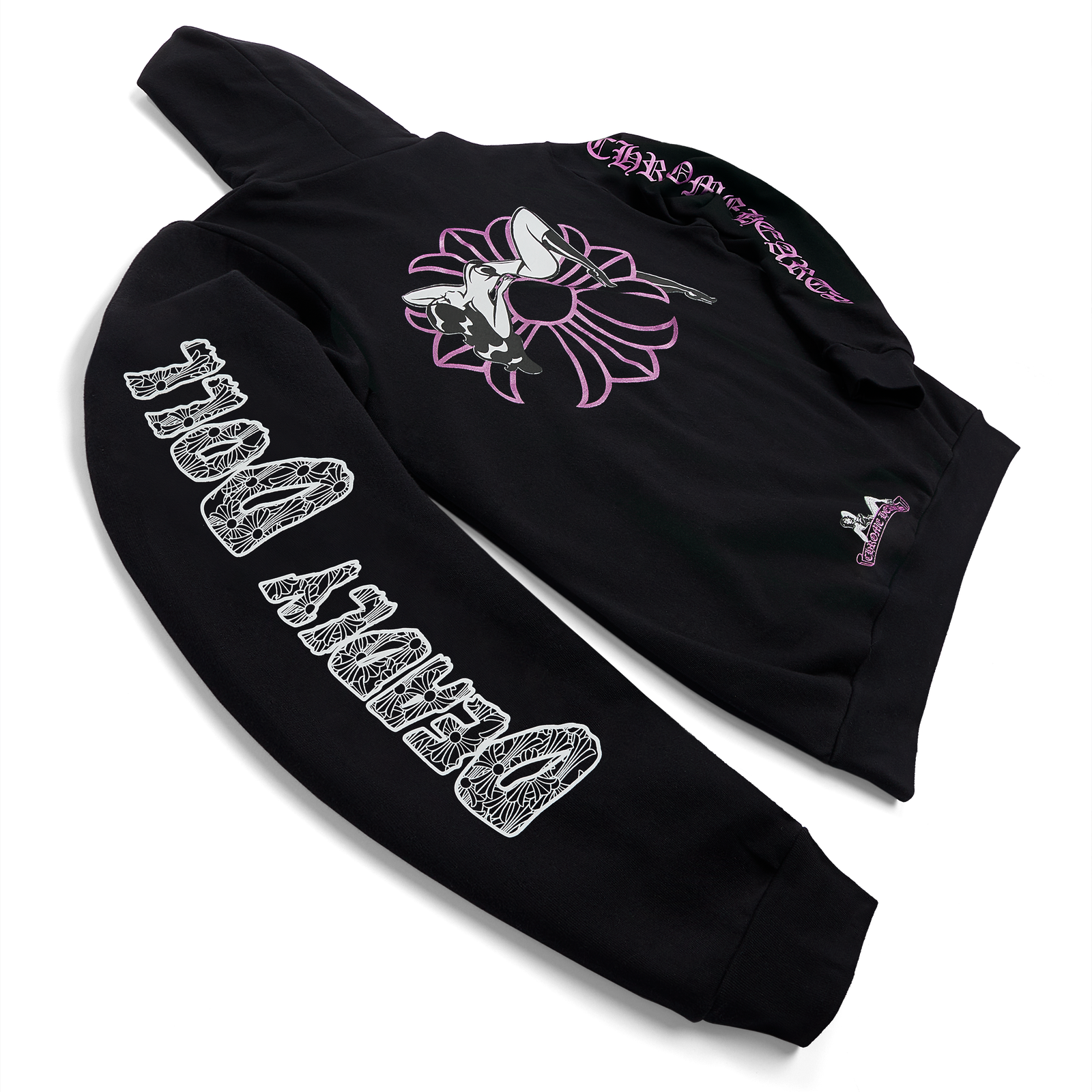 Chrome Hearts Deadly Doll Hoodie Black/Pink – Endless Supply
