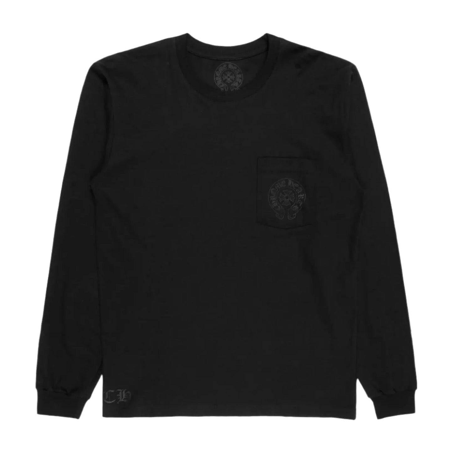 Chrome Hearts Horseshoe Staff L/S T-Shirt Black/Black