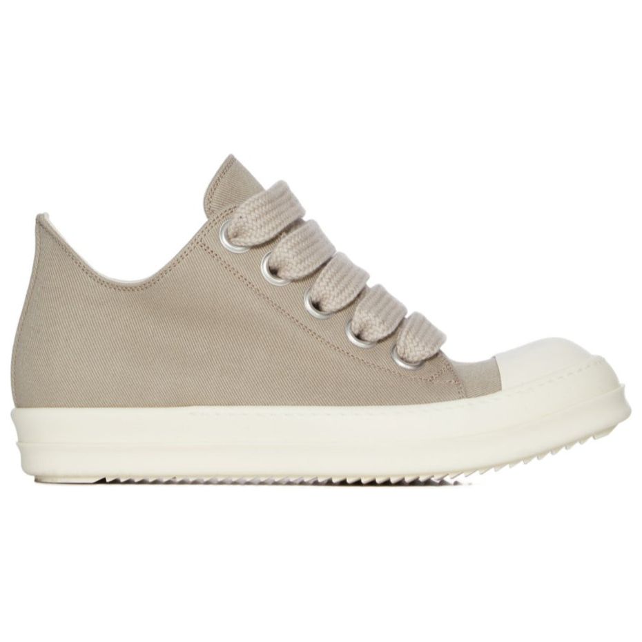 Rick Owens DRKSHDW FW25 Concordians Jumbo Laced Low Sneakers Dirty Pearl/Milk/Milk