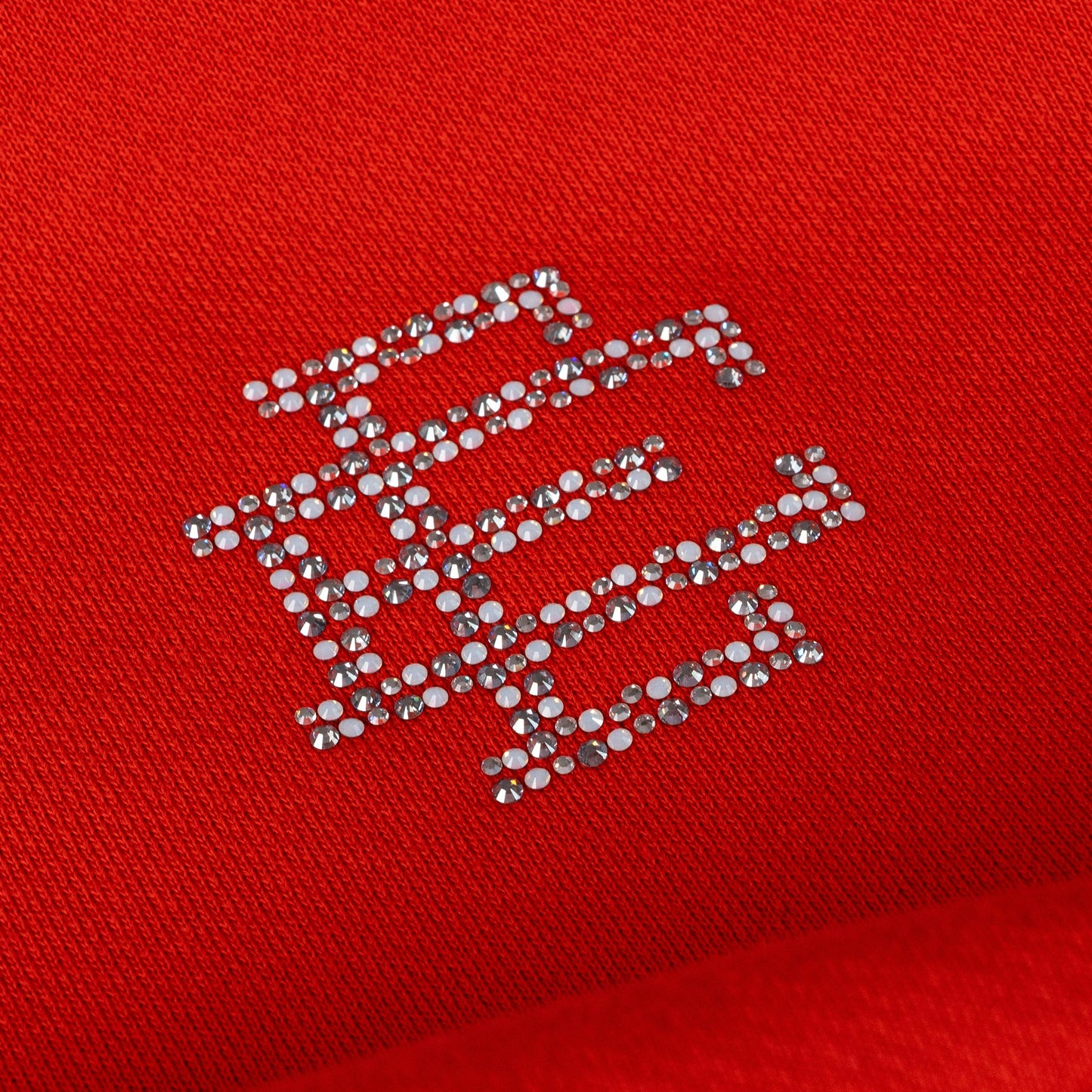 Eric Emanuel EE Swarovski Hoodie Red