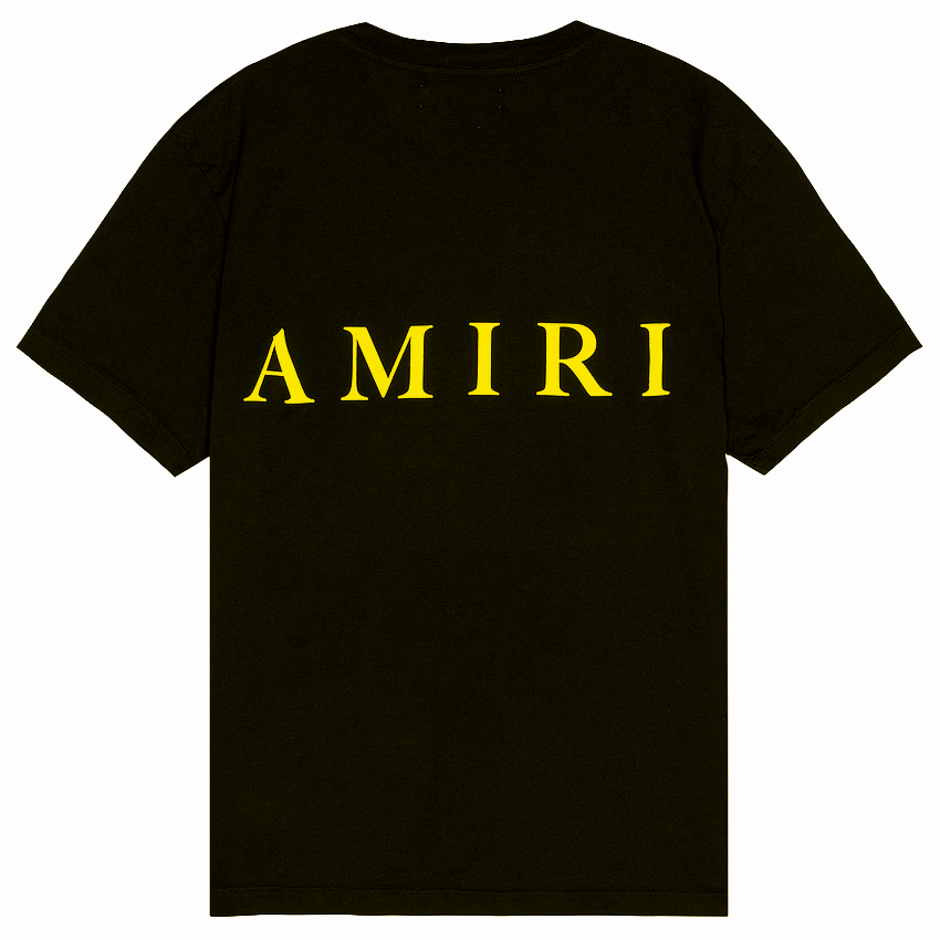 Amiri MA Logo Tee Black/Yellow