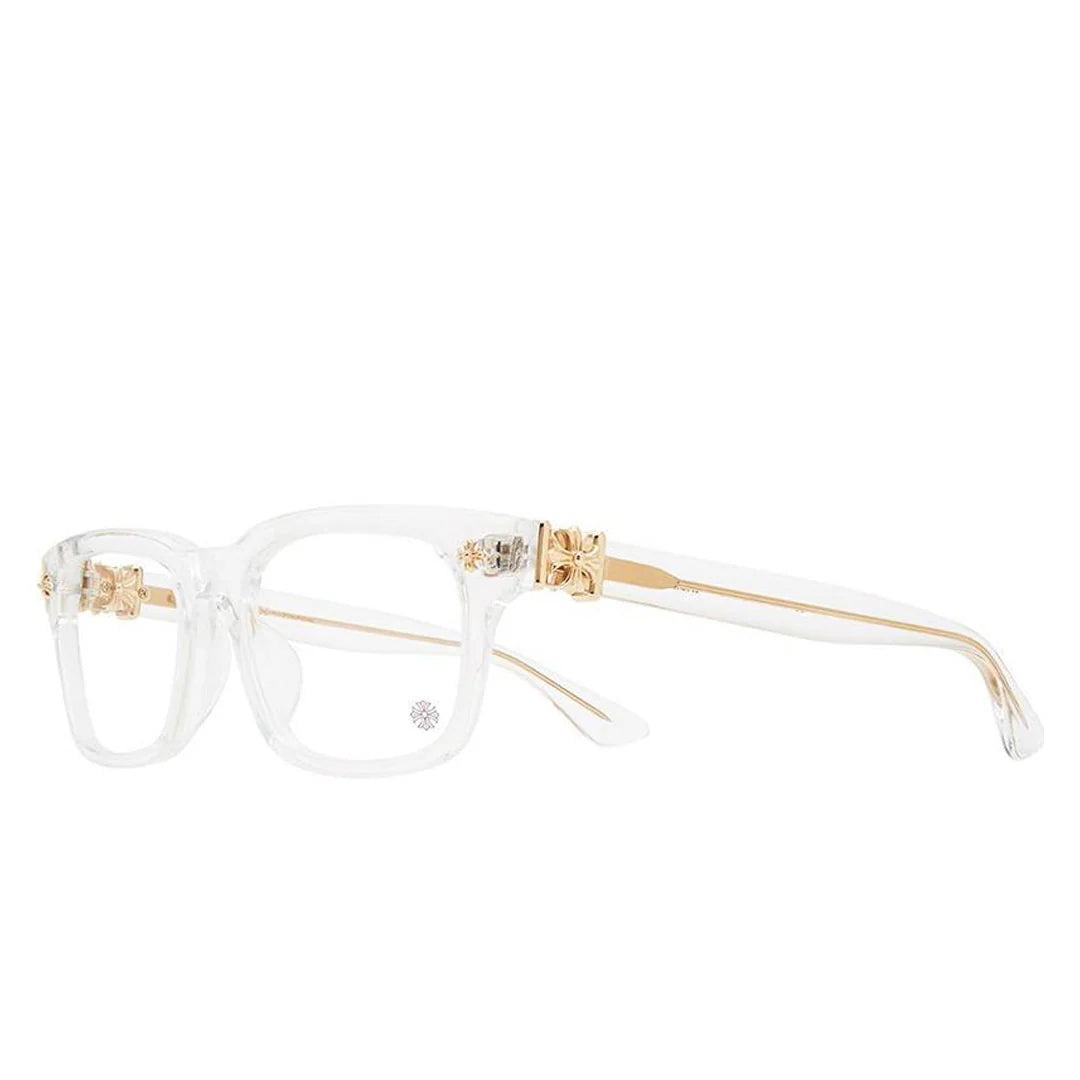 Chrome Hearts Vagilante Glasses Crystal/Gold