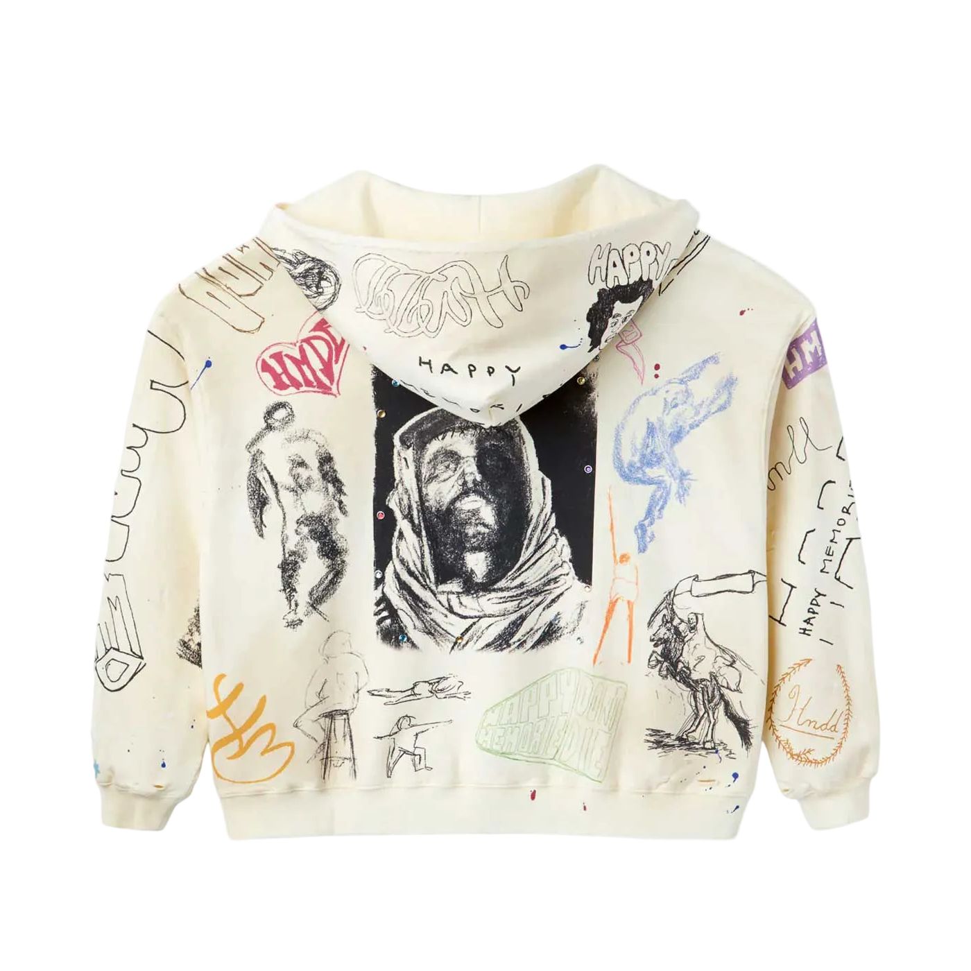 HMDD Sketch Hoodie Cream