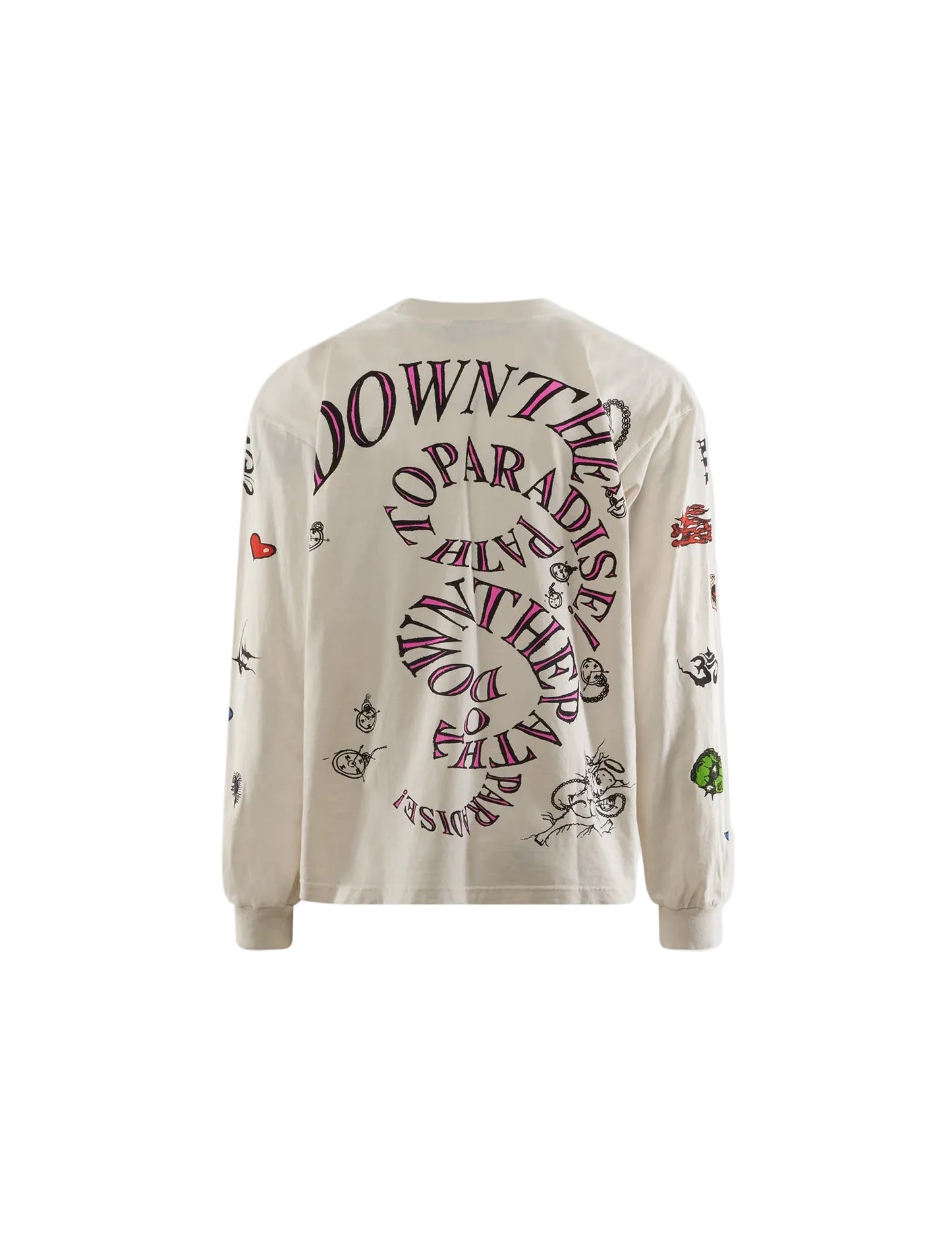 Hellstar Down The Paradise Path Longsleeve T-shirt White