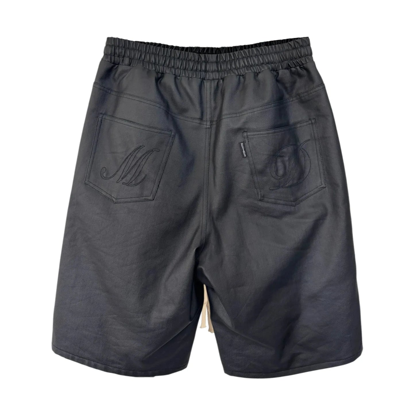 Matière De Désirs Wax Double Knee Shorts Black