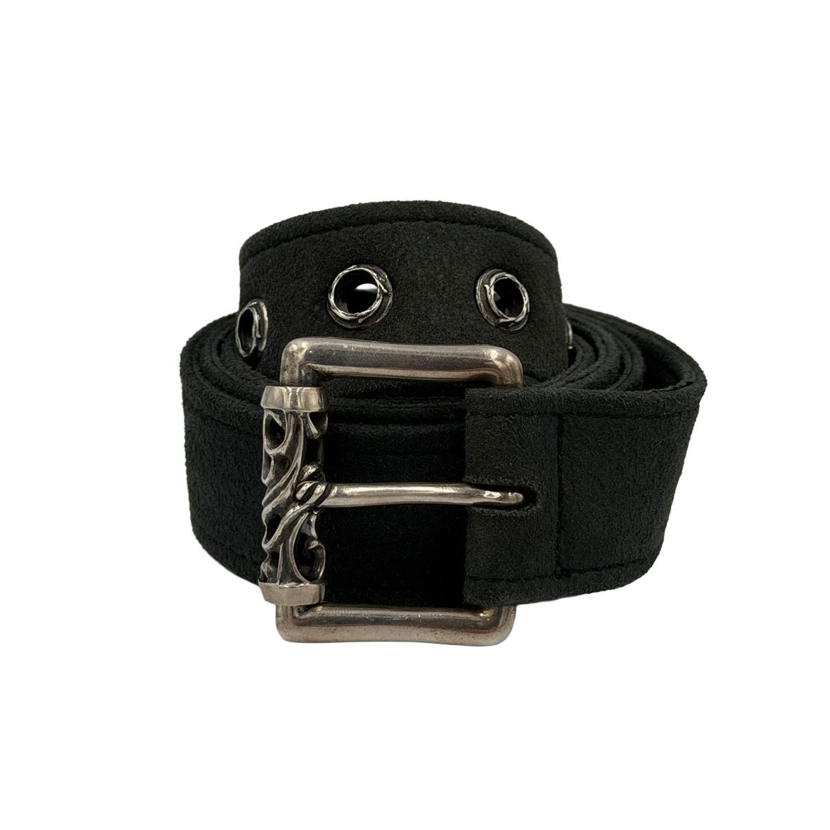 Chrome Hearts Suede Roller Belt Grey