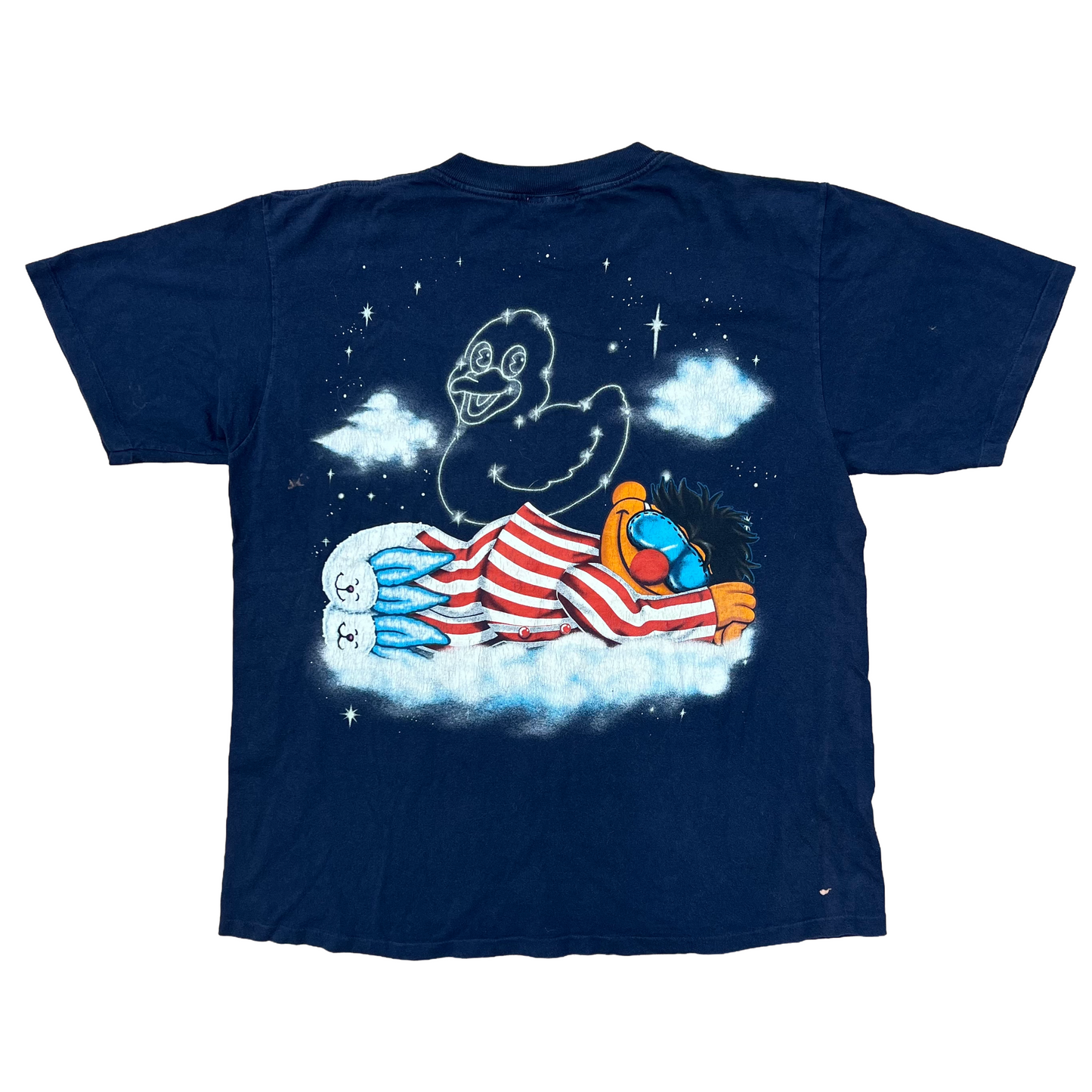 Vintage 1990's Sesame Street Ernie T-Shirt Navy