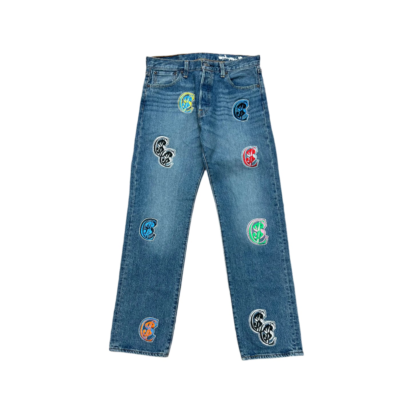 Chris Smokes C$ Levi's Multicolor Denim Jeans