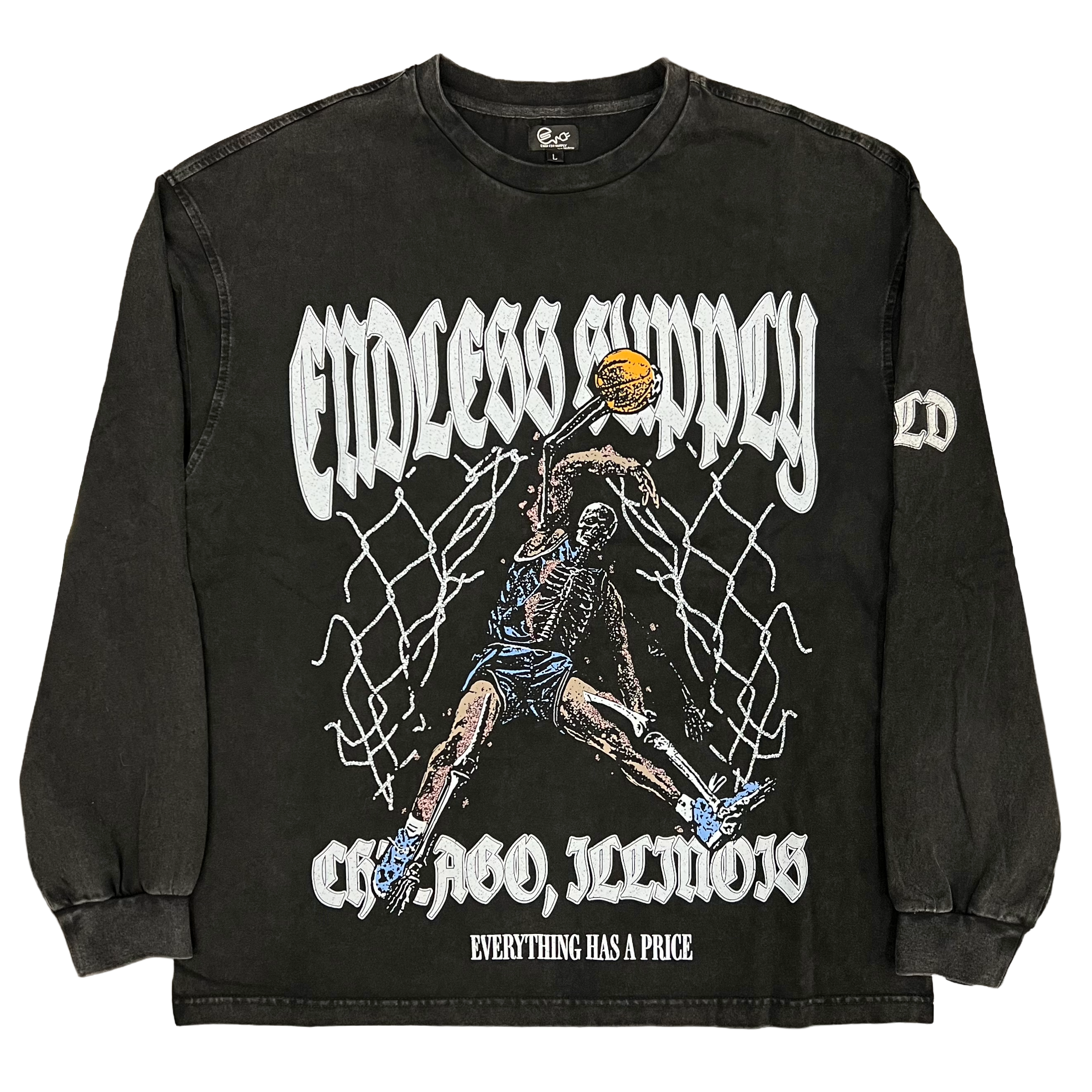 トップス Endless Made Endless Supply Dead Dunk Long Sleeve T-Shirt