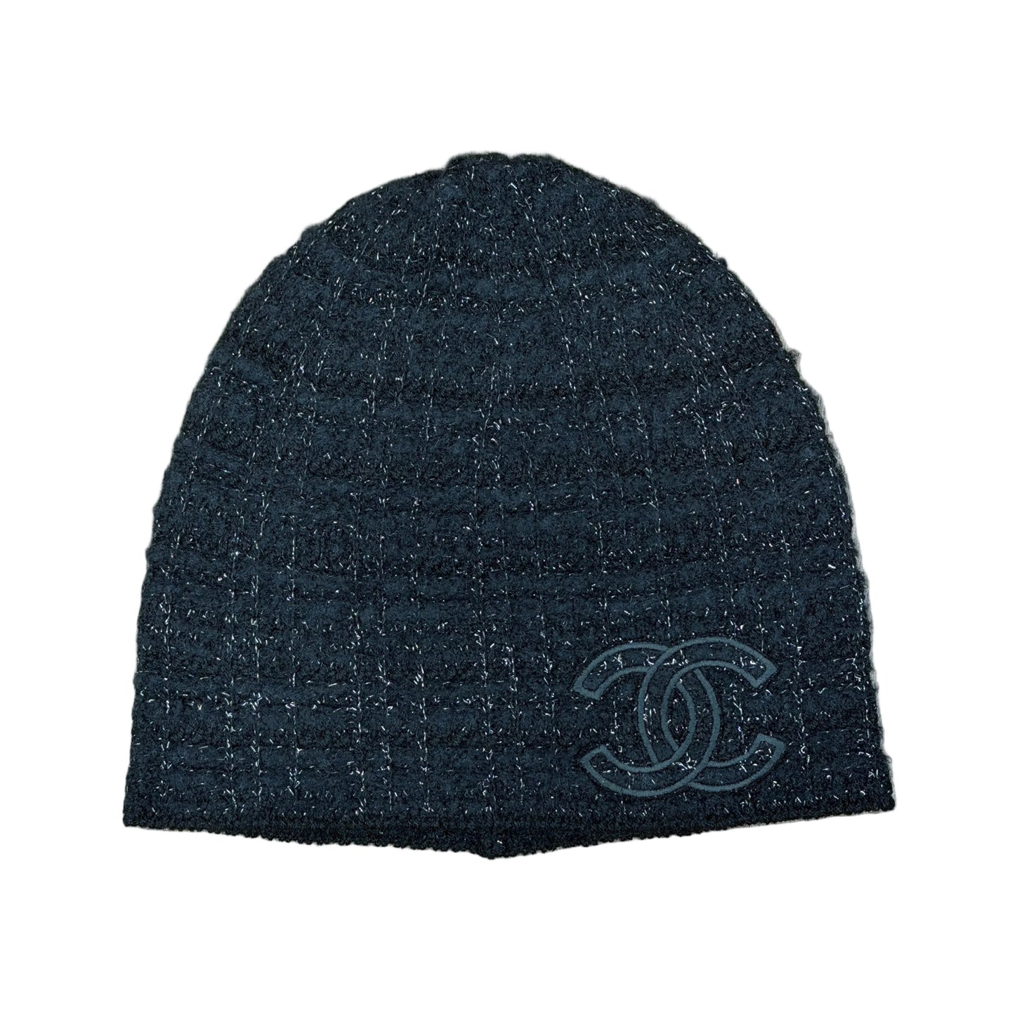 Chanel Cashmere & Fibers Beanie Black/Silver
