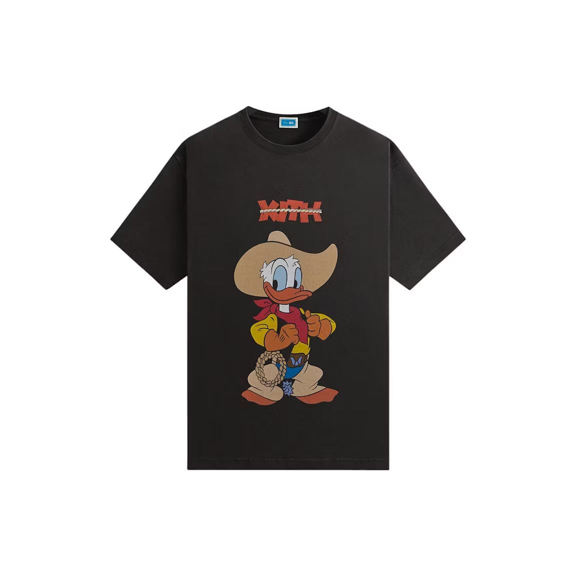 Kith Disney Donald Duck Cowboy Vintage Tee Black