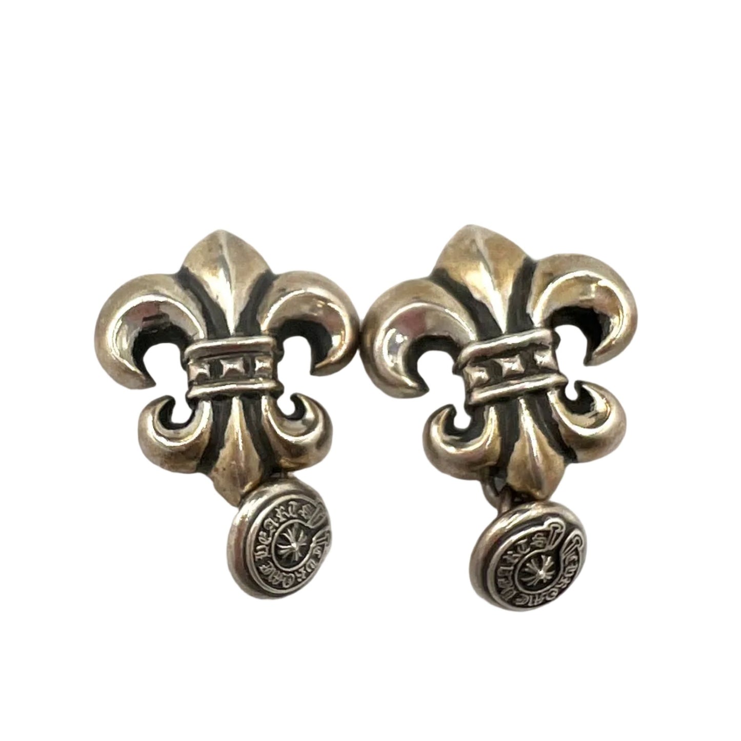 Chrome Hearts Silver Fleur Cufflinks (Set of 2)