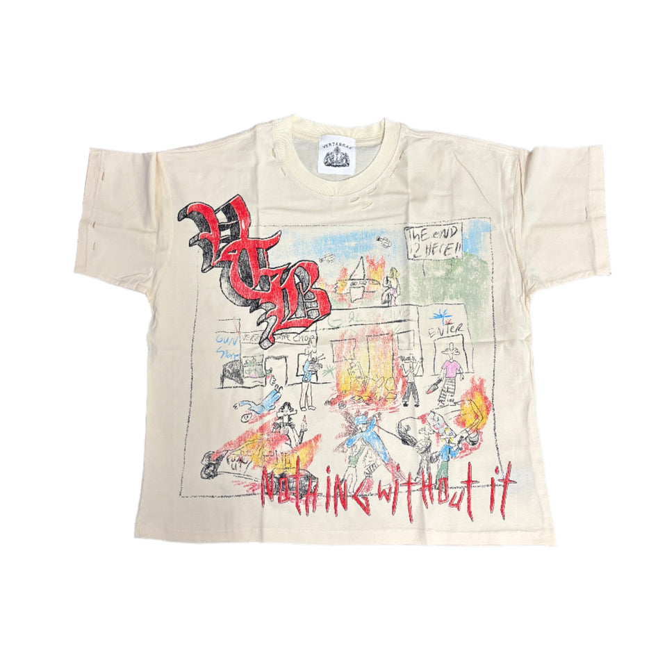 Vertabrae Riot Tee Cream