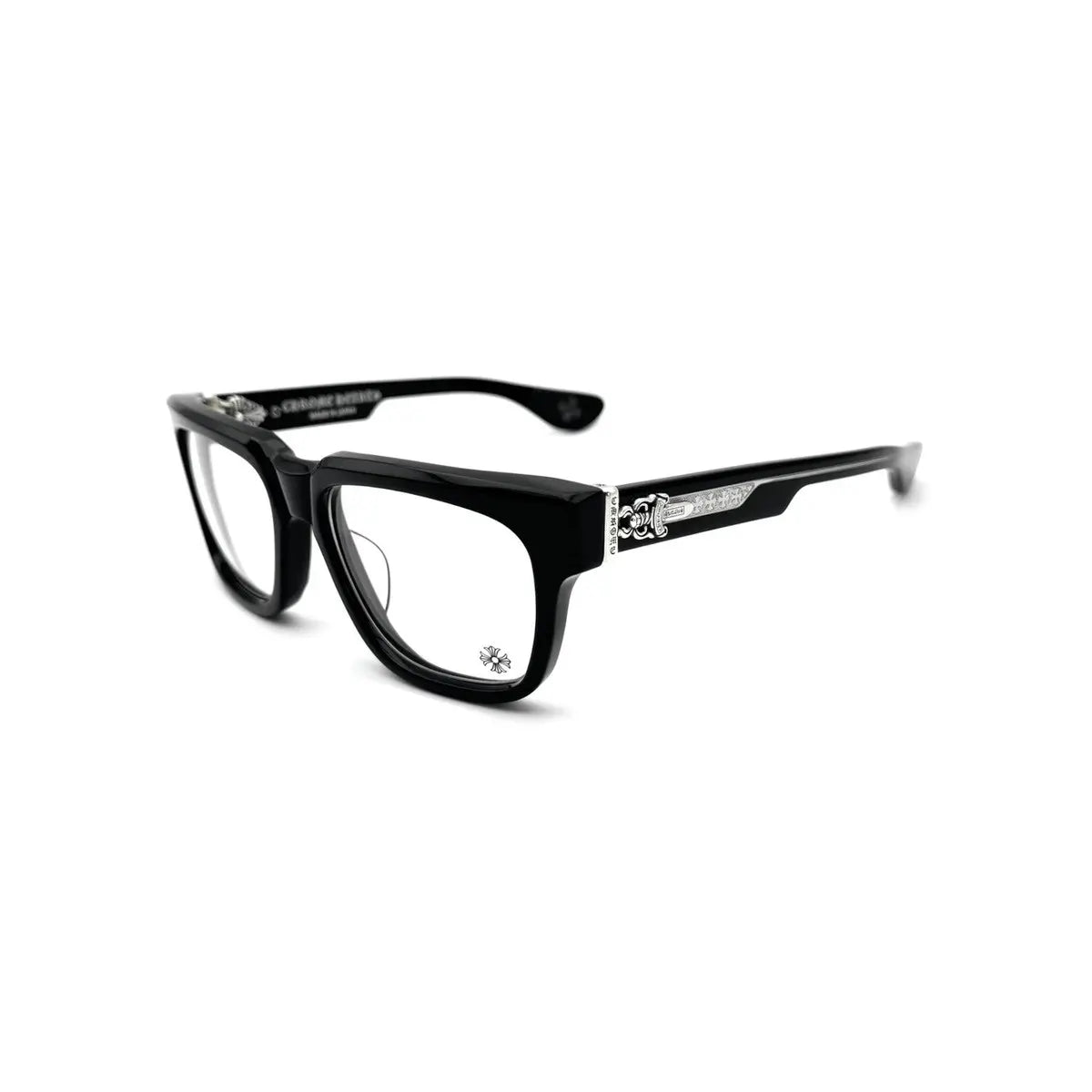 Chrome Hearts Box Officer Glasses Black/Silver