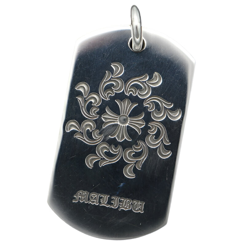 Chrome Hearts Malibu Exclusive Silver Dog Tag Pendant