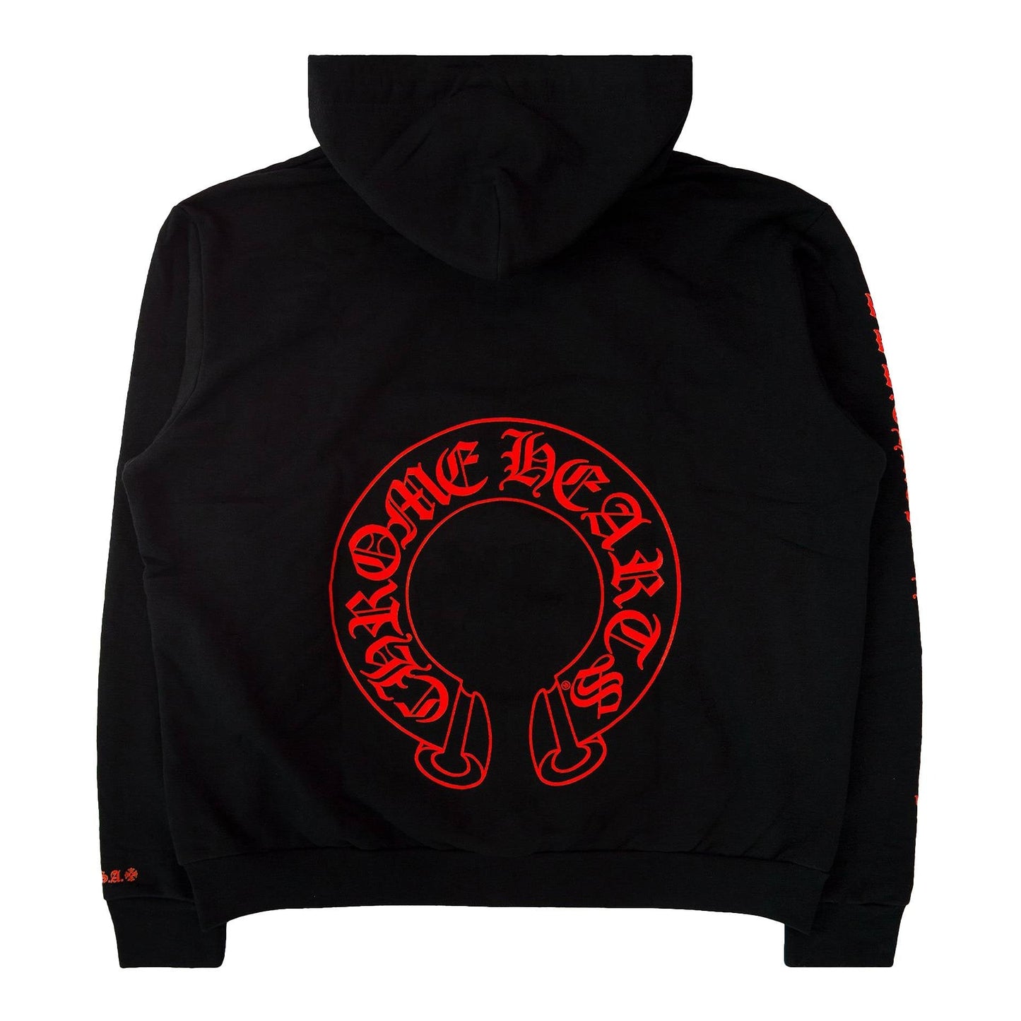 Chrome Hearts Web Exclusive Horse Shoe Hoodie Black/Red