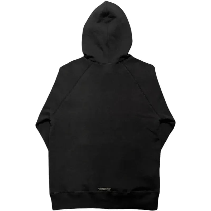 Chrome Hearts Leather Cross Patch Cemetery Hooded Sweatshirt