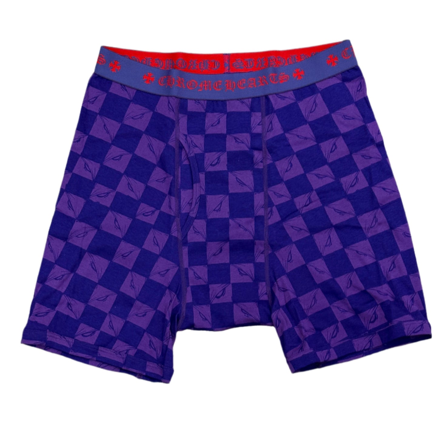 Chrome Hearts Matty Boy 99 Eyes Long Boxer Brief Purple