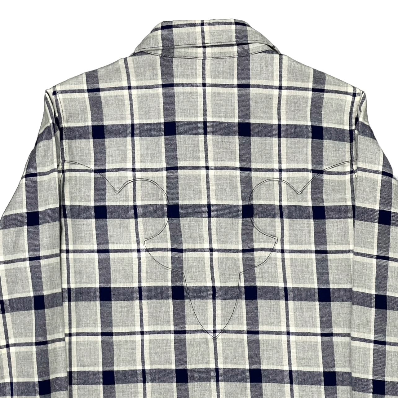 Chrome Hearts Fleur Leather Cross Patch Wool Long Flannel (Women's)