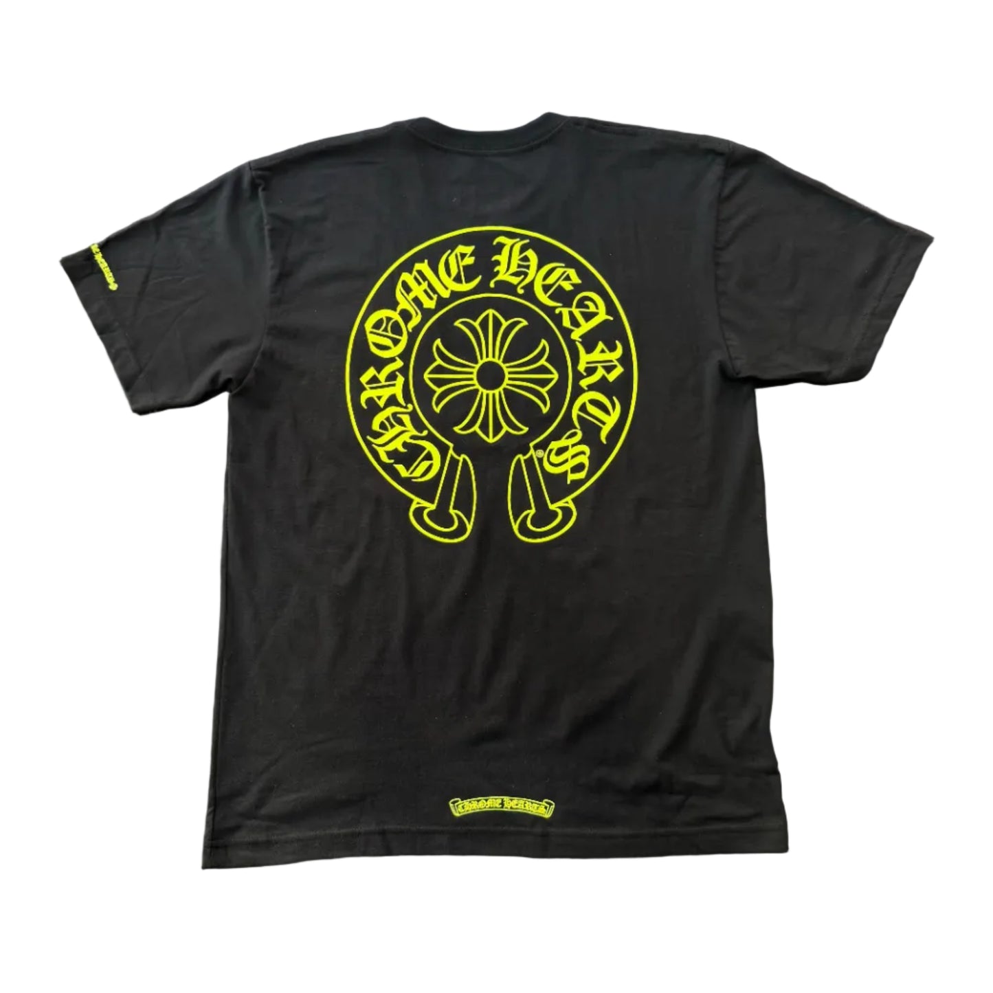 Chrome Hearts Neon Horseshoe Logo Pocket T-Shirt Black