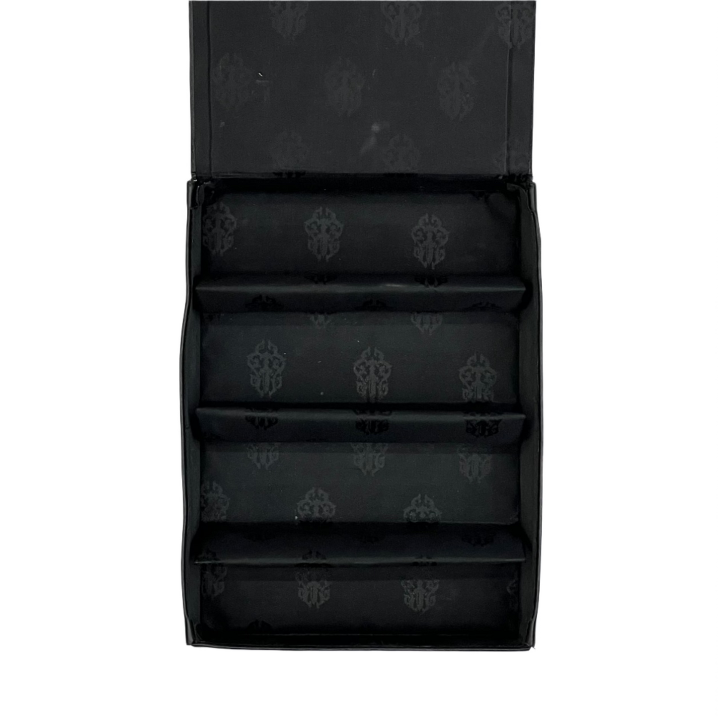 Chrome Hearts Vintage BS Fleur 4-Pocket Leather Eyewear Storage Case Black