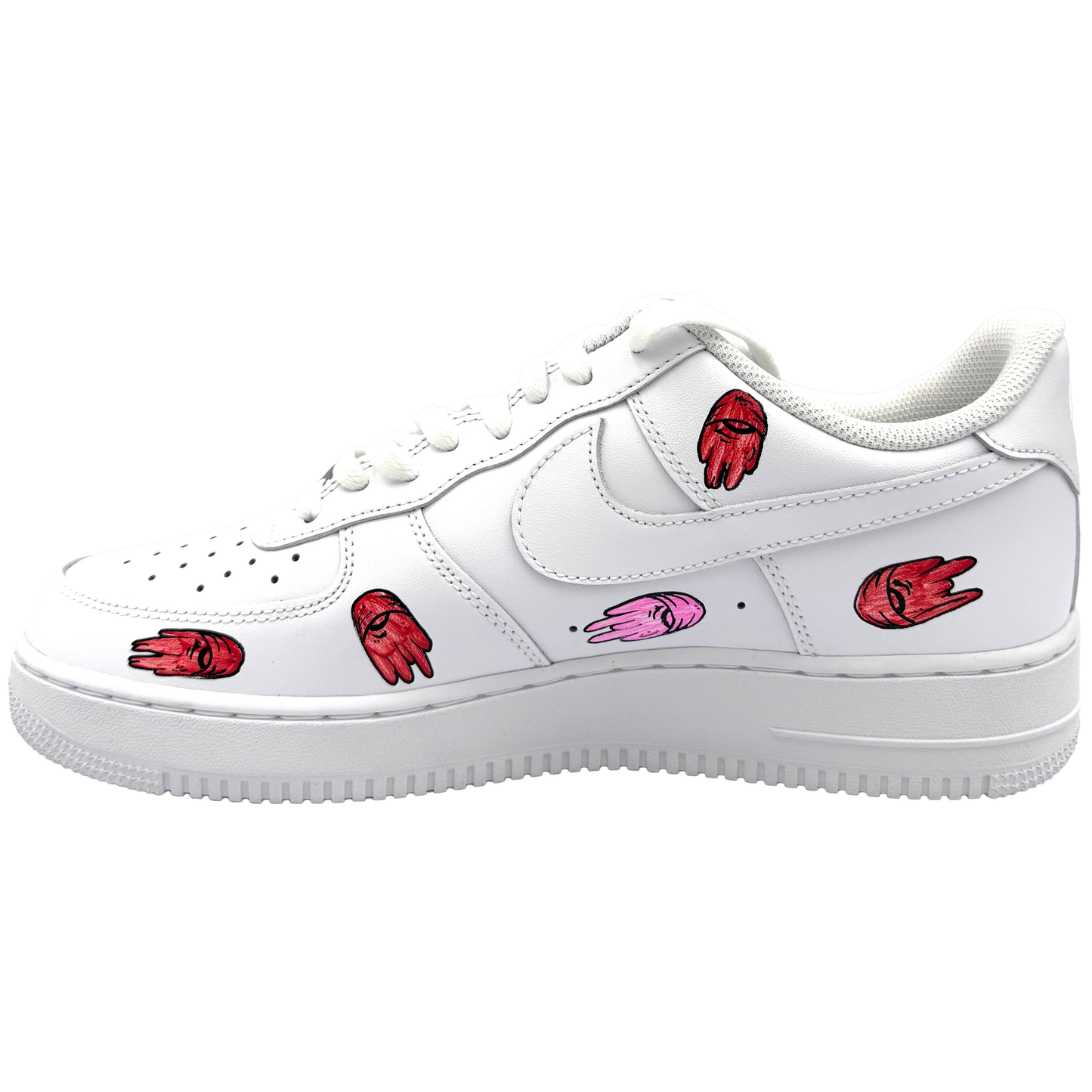 Nike Air Force 1 Low '07 White Matty Boy Hand Painted 1 of 1