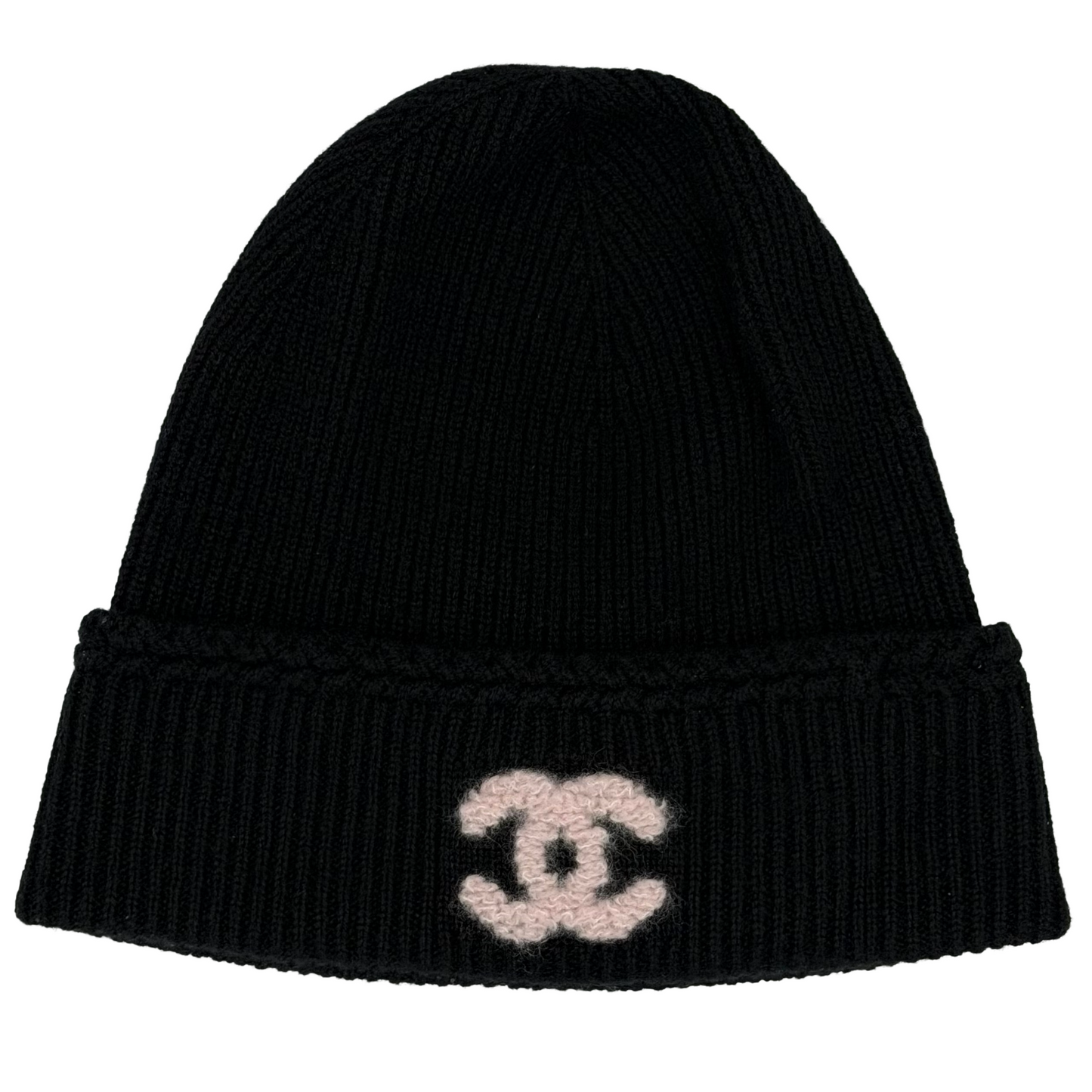 Chanel Cashmere Beanie Black/Light Pink