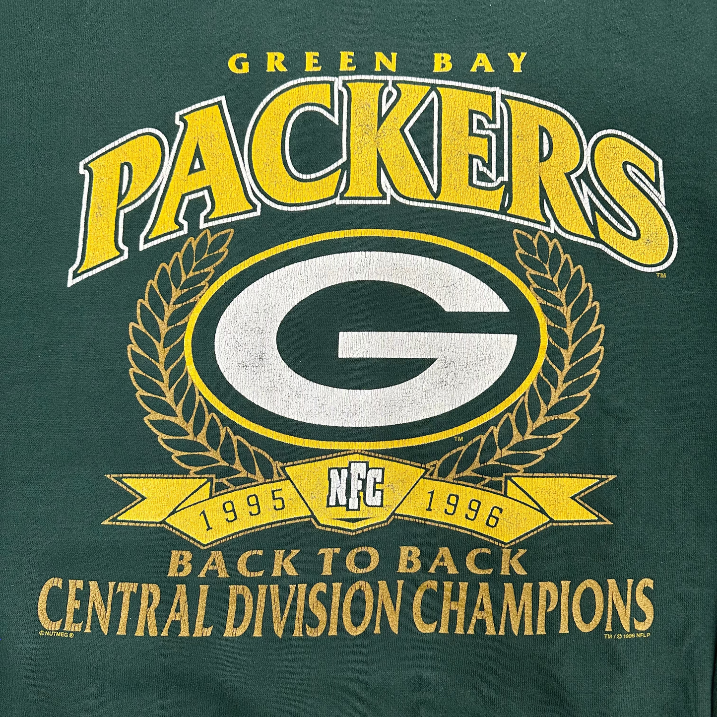 Vintage Green Bay Packers NFC Champions Crewneck Green