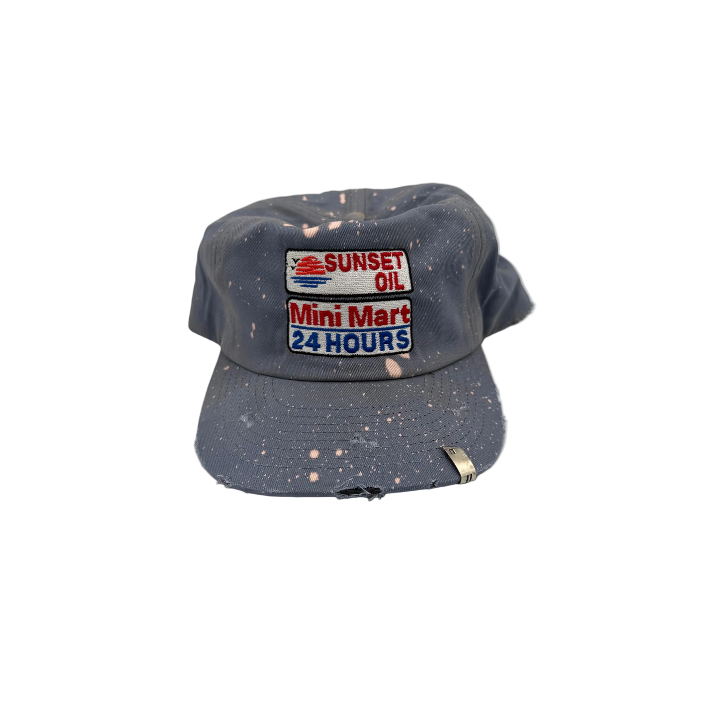 Sunset Oil Bleach Day Hat Grey