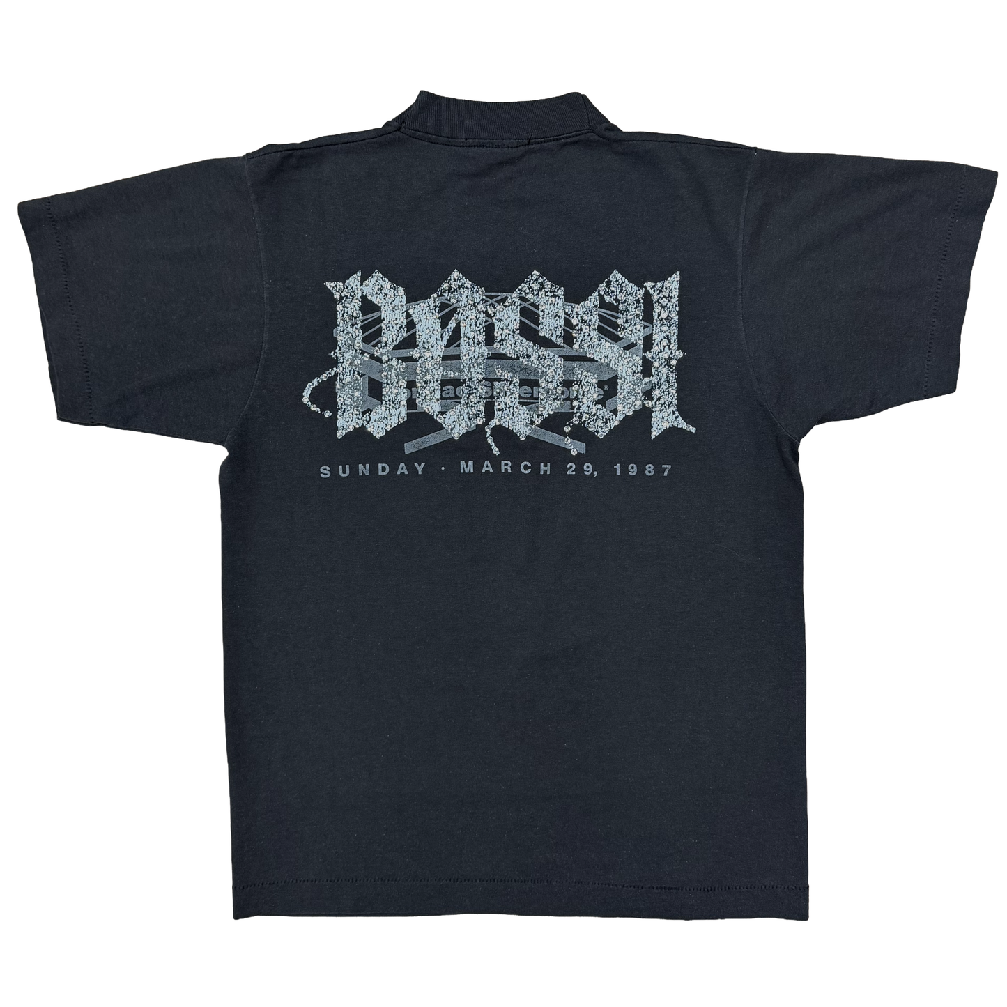 Bossi Vintage WrestleMania III Rhinestone T-Shirt Black