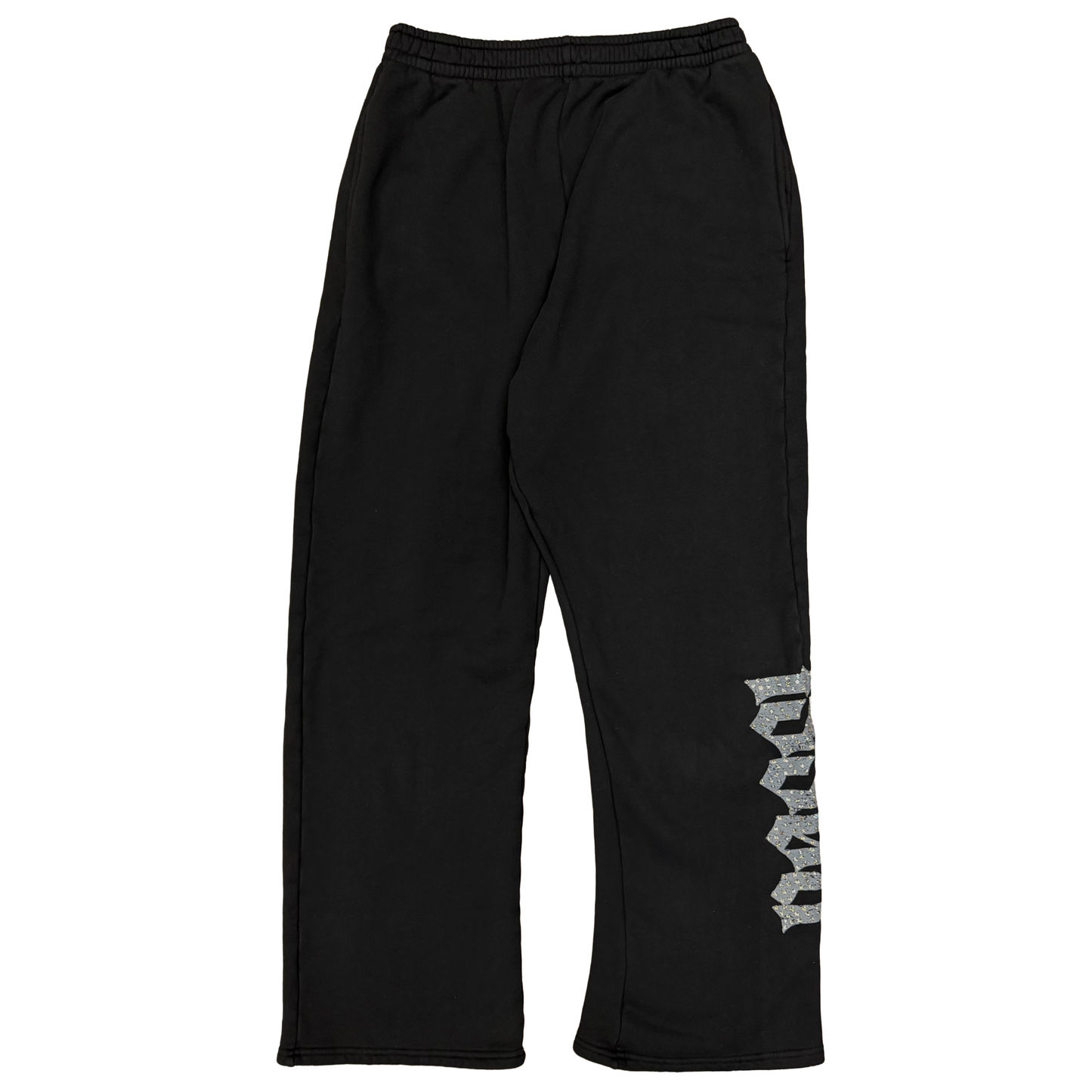 Bossi Rhinestone Logo Sweatpants Black/Grey