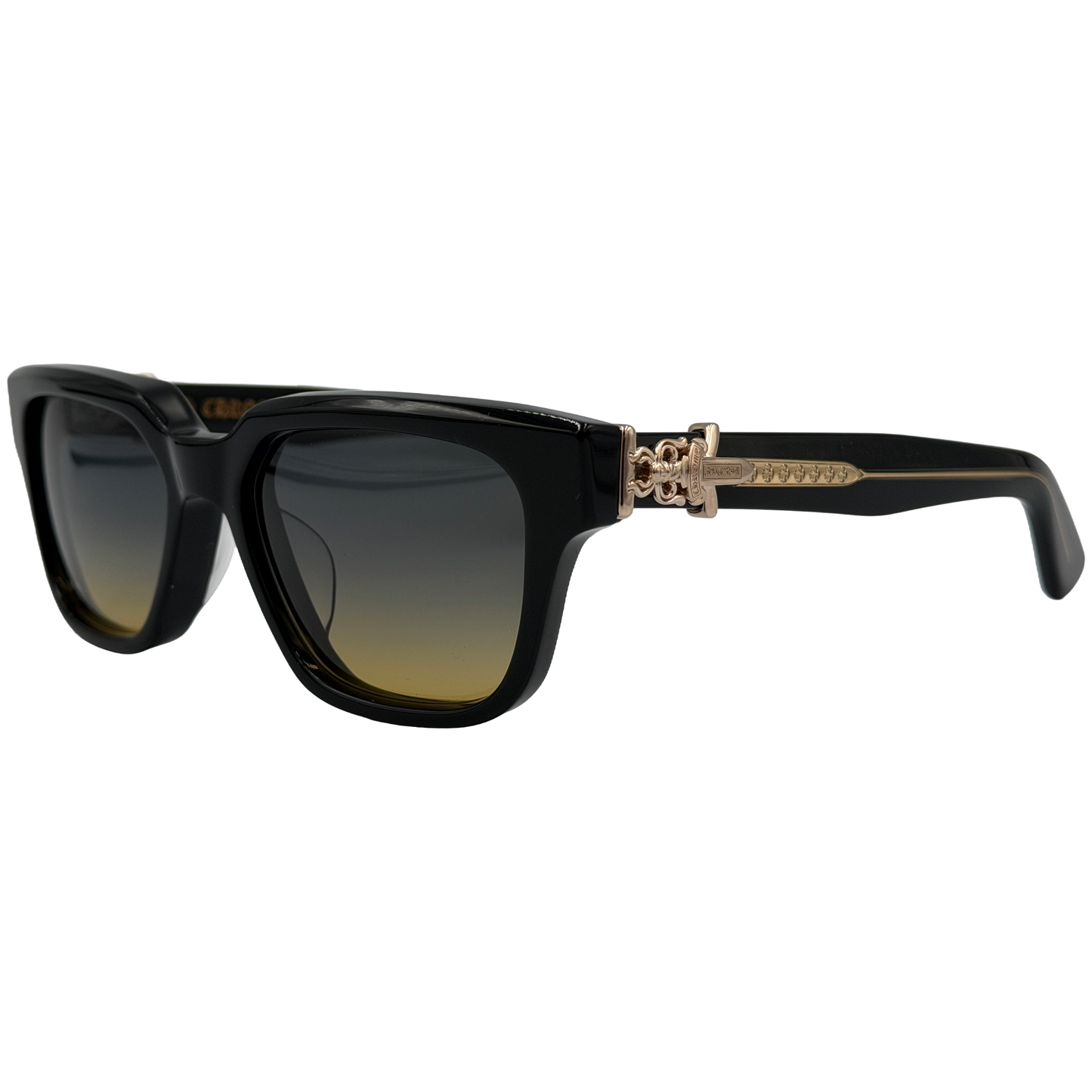 Chrome Hearts Vagillionaire II Sunglasses Black/Gold