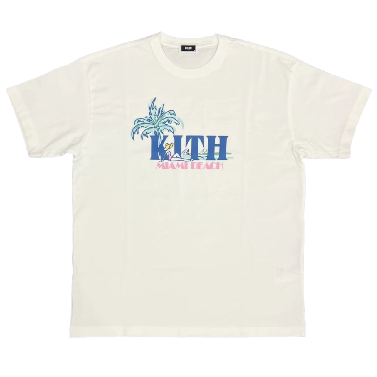 Kith Miami Exclusive Beach Palm Tree Vintage Tee White