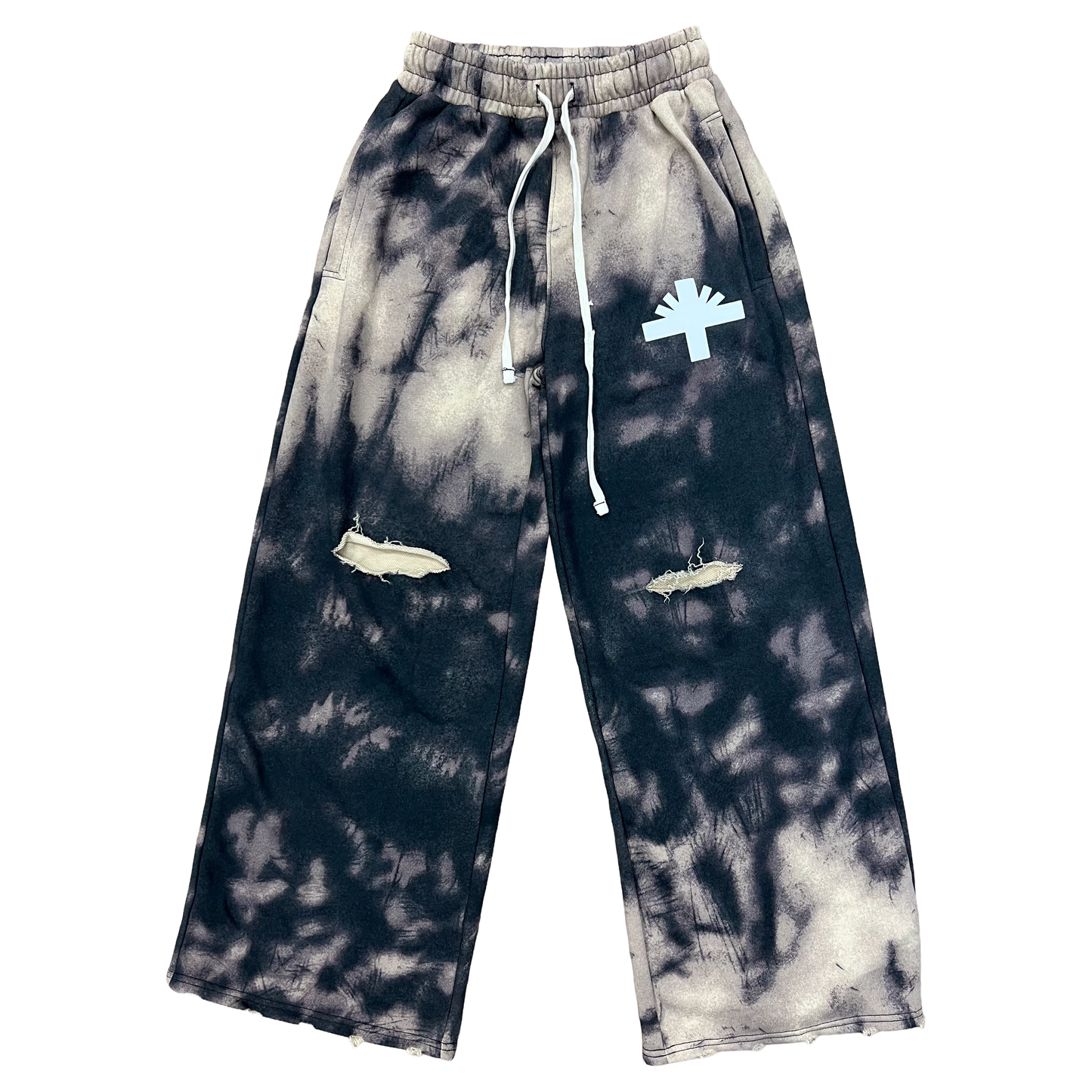 Vertabrae C-7 Marble Sweatpants Black/Tan