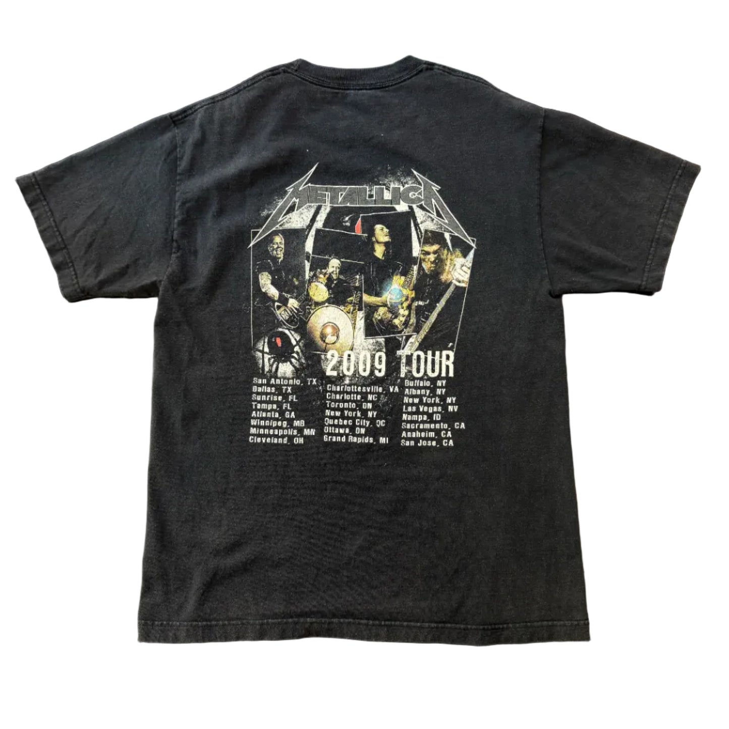 Vintage Metallica Tour T-Shirt Black