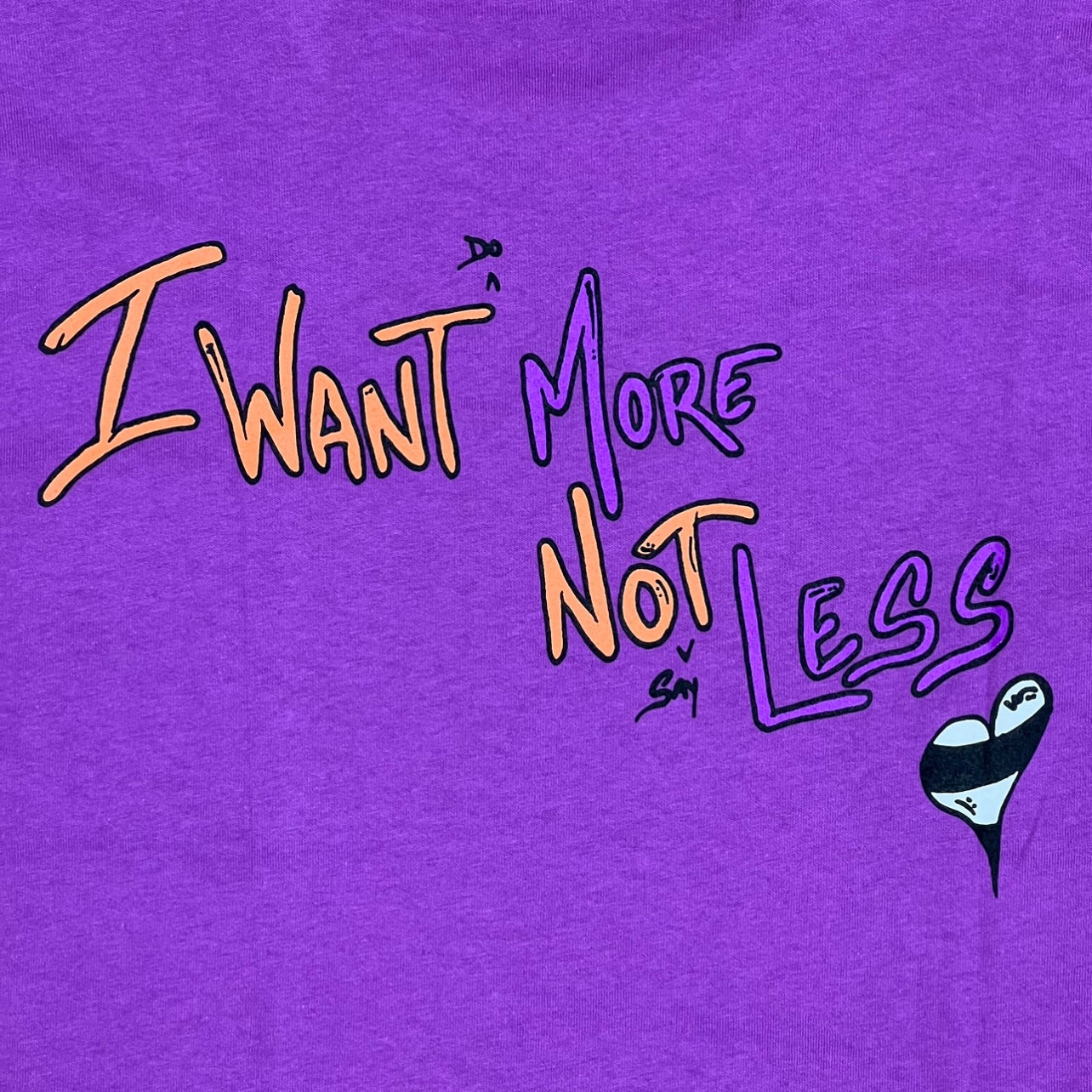 Chrome Hearts Matty Boy I Want More Not Less T-Shirt Purple