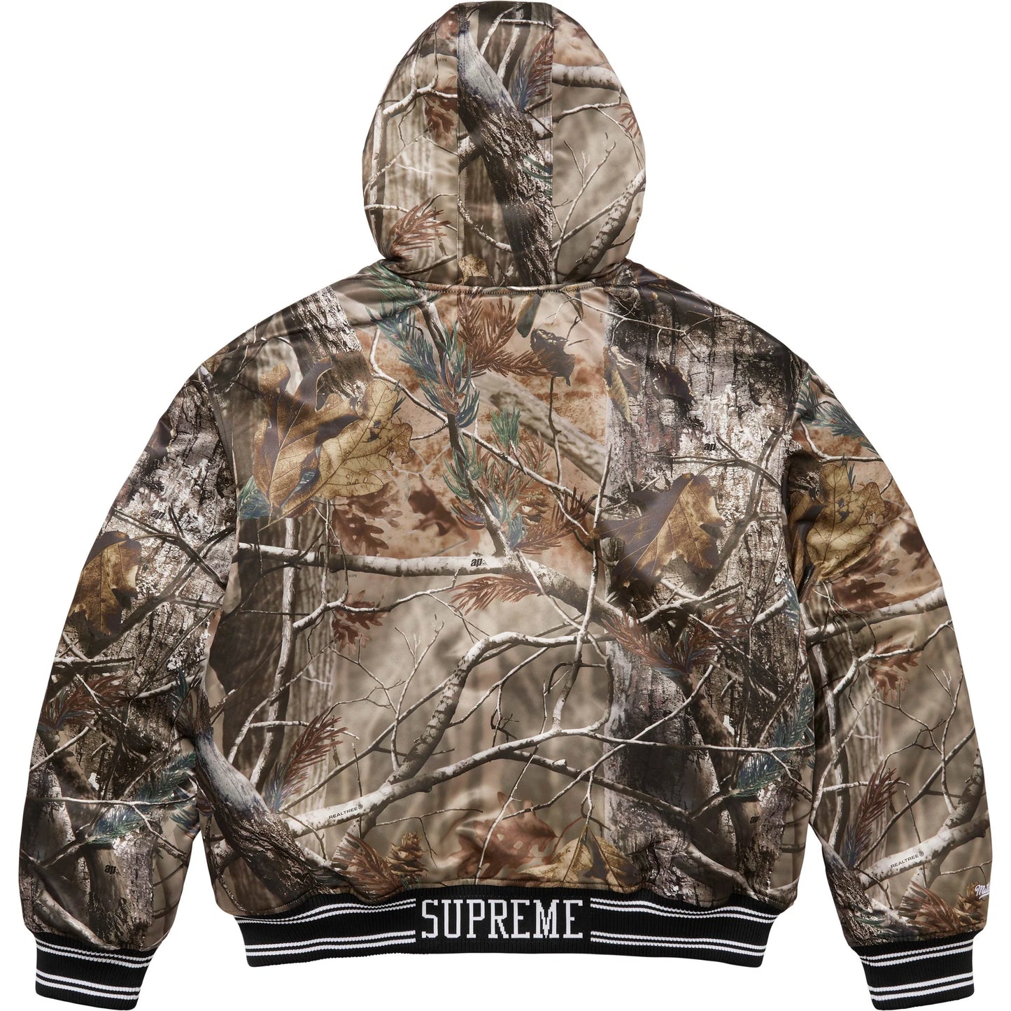Supreme®/Mitchell & Ness® Lined Hooded Satin Varsity Jacket Realtree® AP Camo
