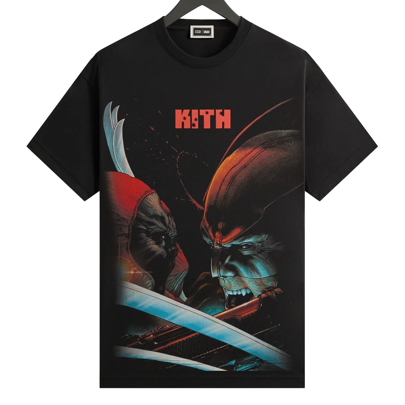 Kith x Marvel Deadpool Vintage Tee Black
