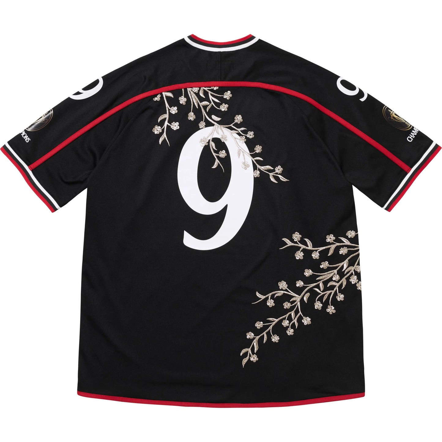 Supreme Floral Soccer Jersey Black