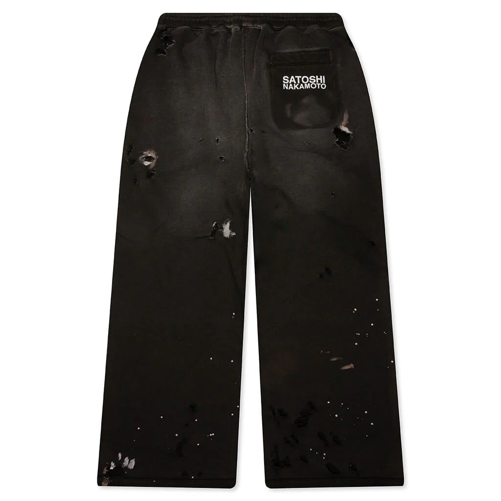 Satoshi Nakamoto Luke Fleece Sweatpants Black