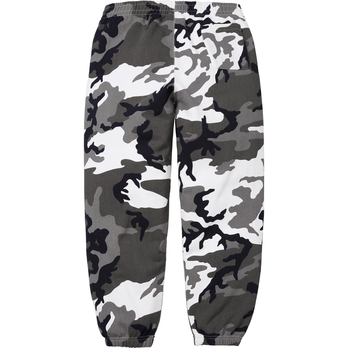 Supreme Satin Appliqué Sweatpant Snow Camo (SS26)