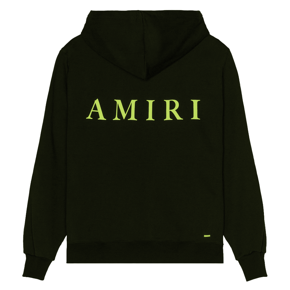 Amiri MA Logo Hoodie Black/Lime